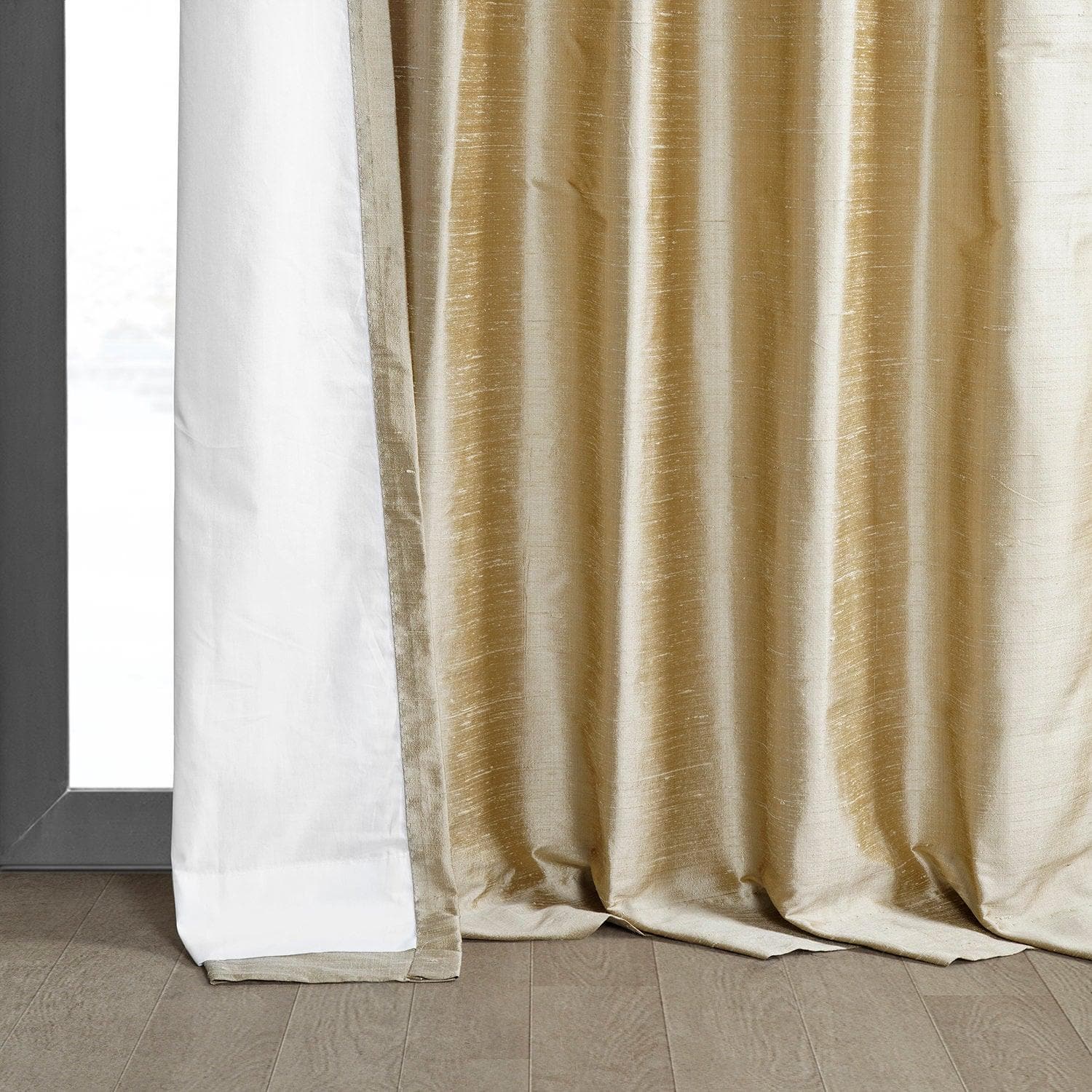 Biscotti Textured Dupioni Silk Curtain - HalfPriceDrapes.com