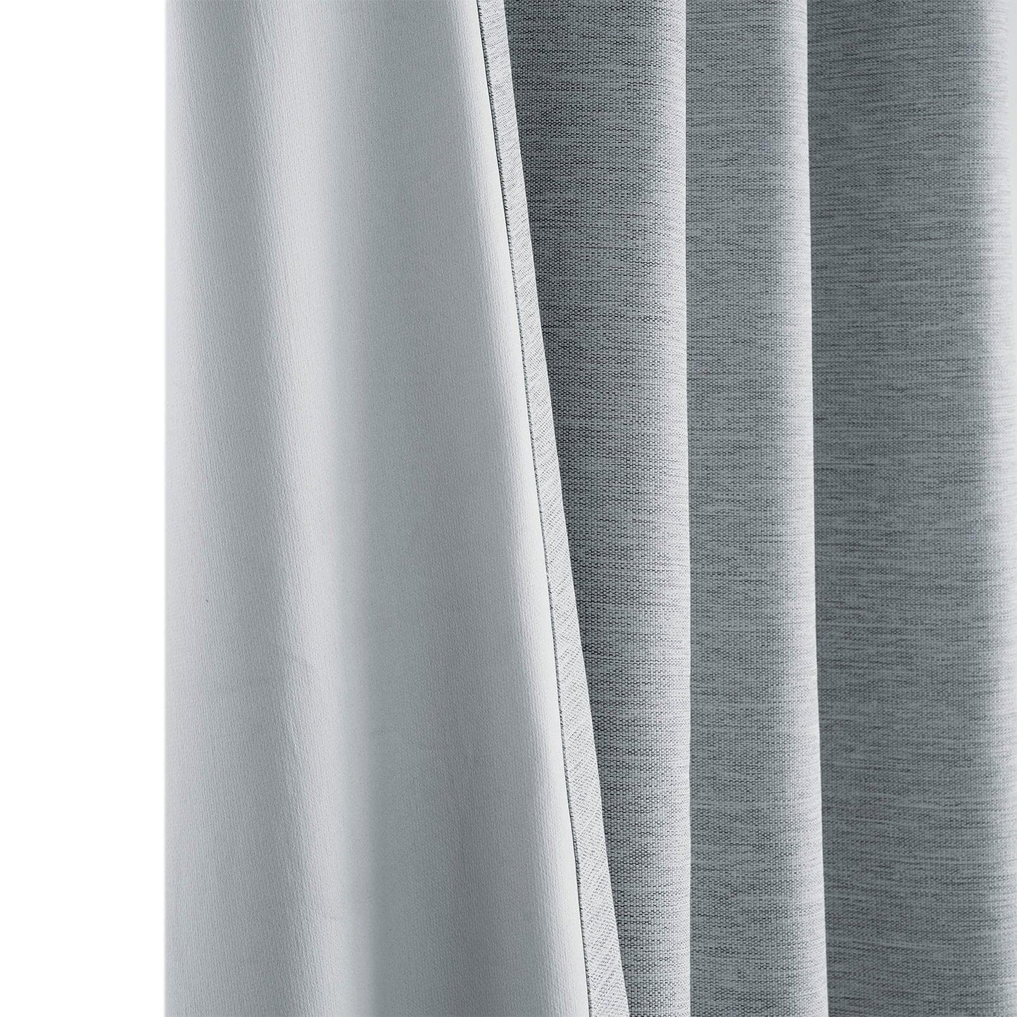 Gulf Blue Textured Bellino Room Darkening Curtain - HalfPriceDrapes.com