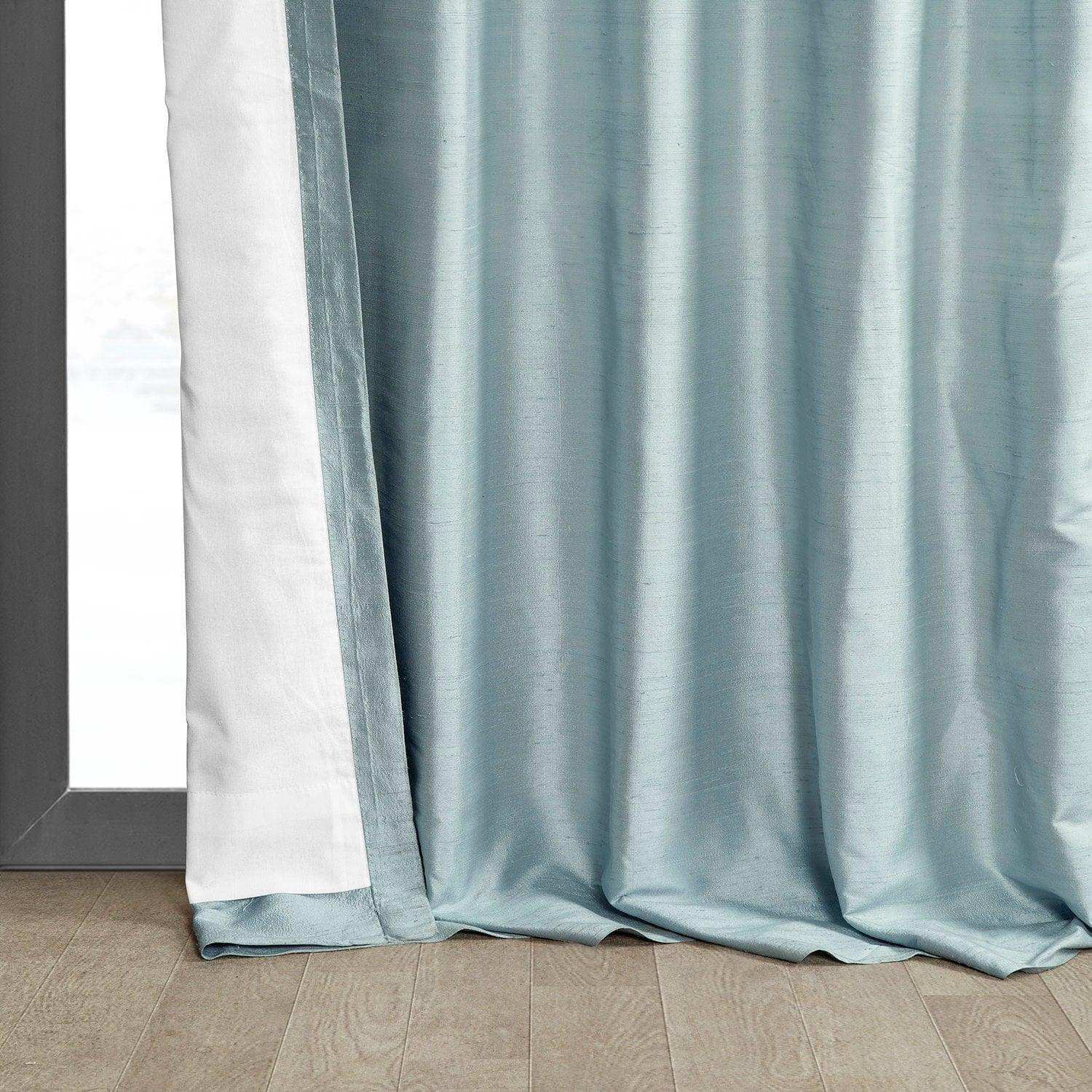 Siberian Ice Textured Dupioni Silk Curtain - HalfPriceDrapes.com