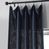 Ballpoint Blue Heavy Belga Faux Linen Curtain