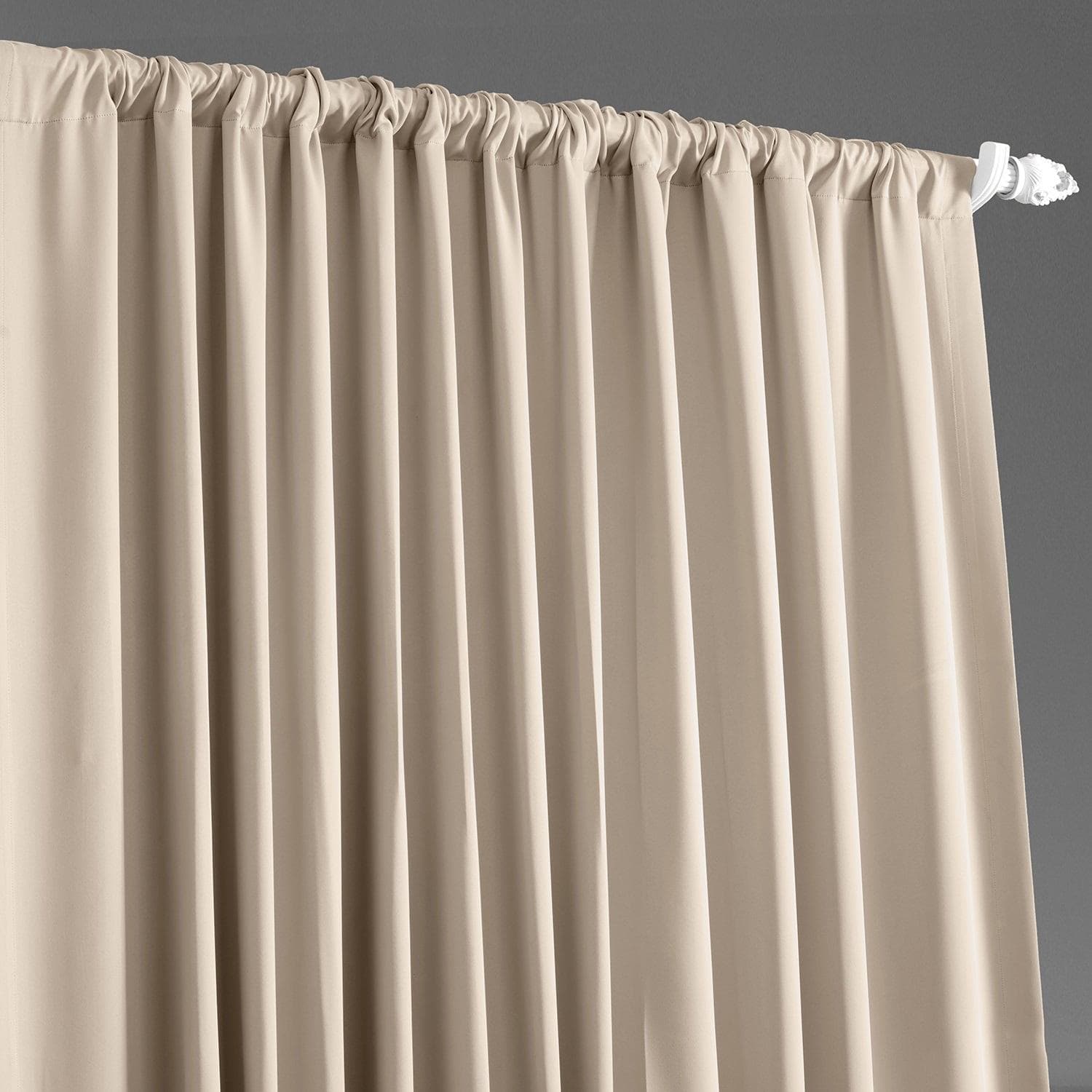 Eggnog Extra Wide Room Darkening Curtain