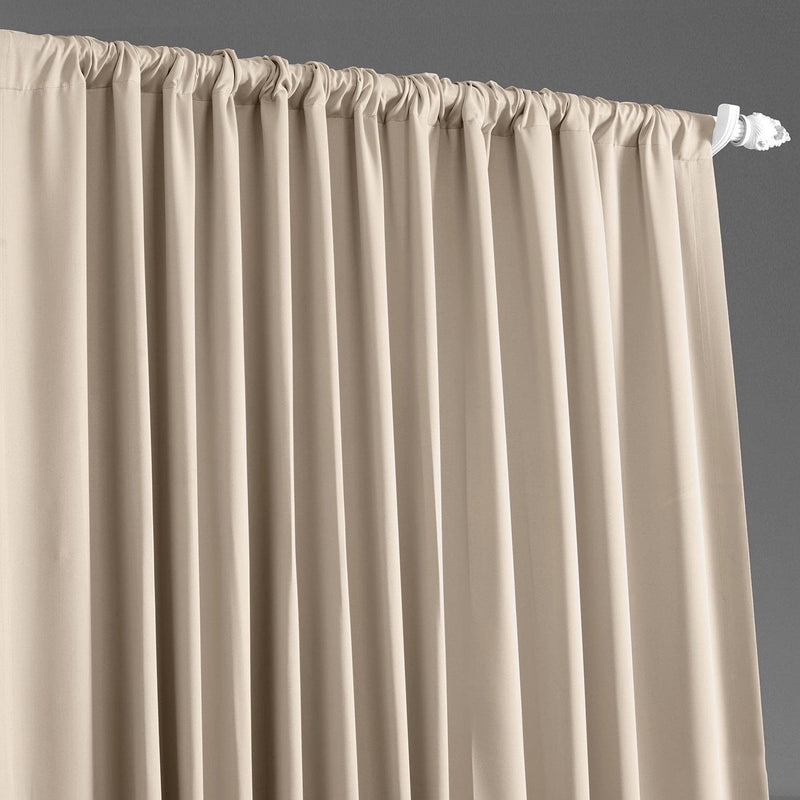 Eggnog Extra Wide Room Darkening Curtain
