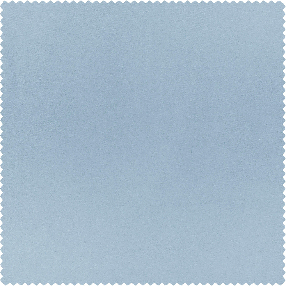 Frosted Blue Solid Polyester Swatch - HalfPriceDrapes.com
