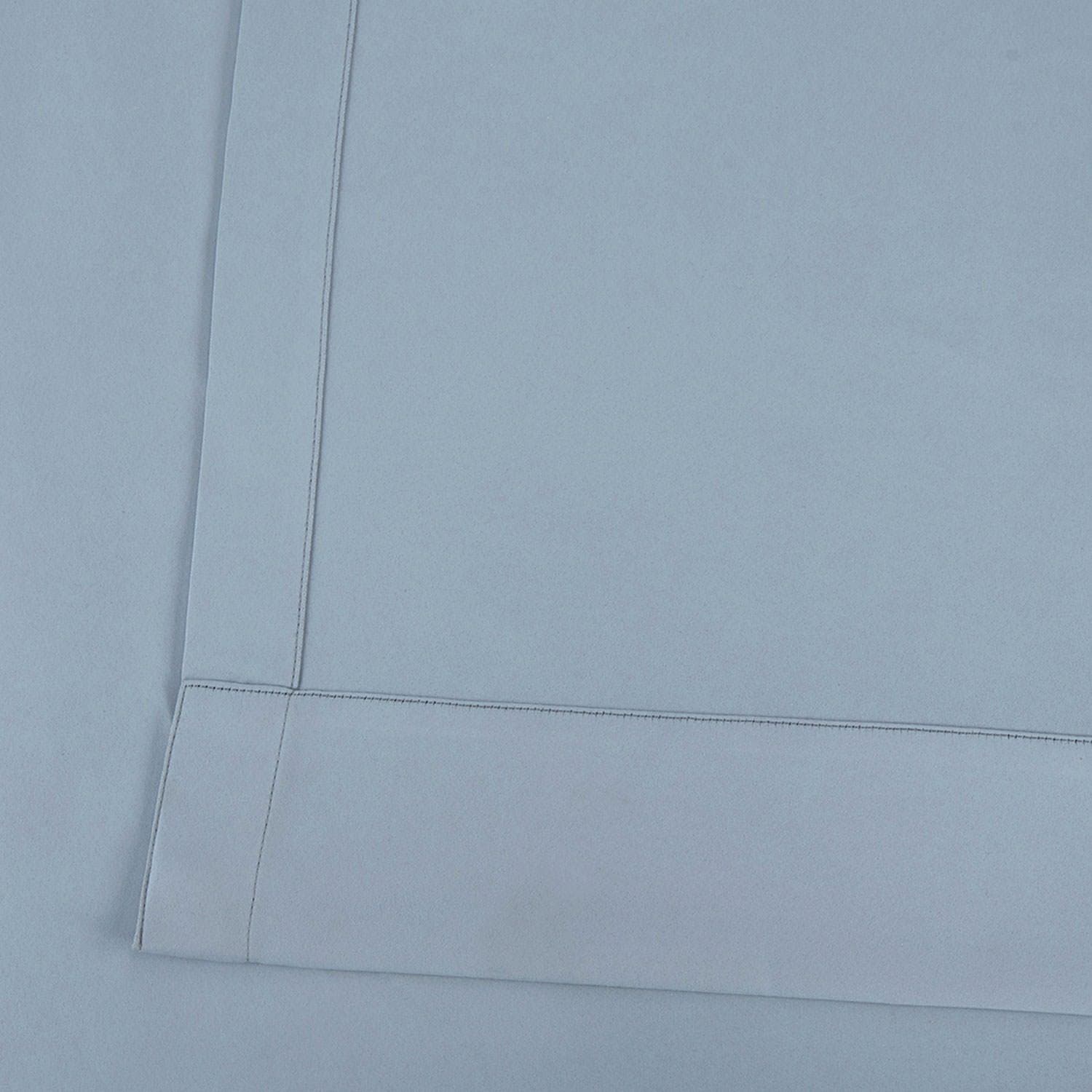 Frosted Blue Room Darkening Curtain