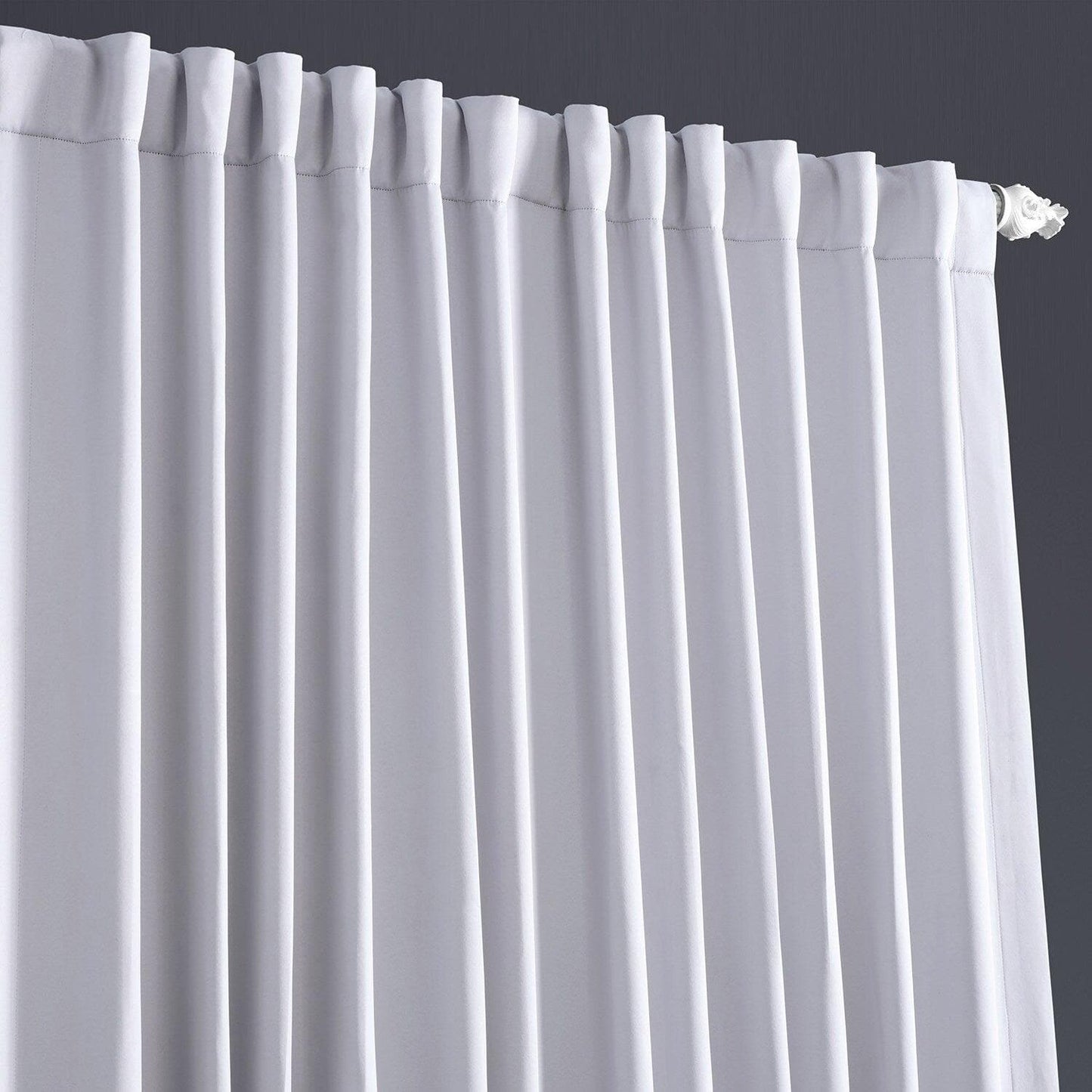 Fog Grey Extra Wide Room Darkening Curtain