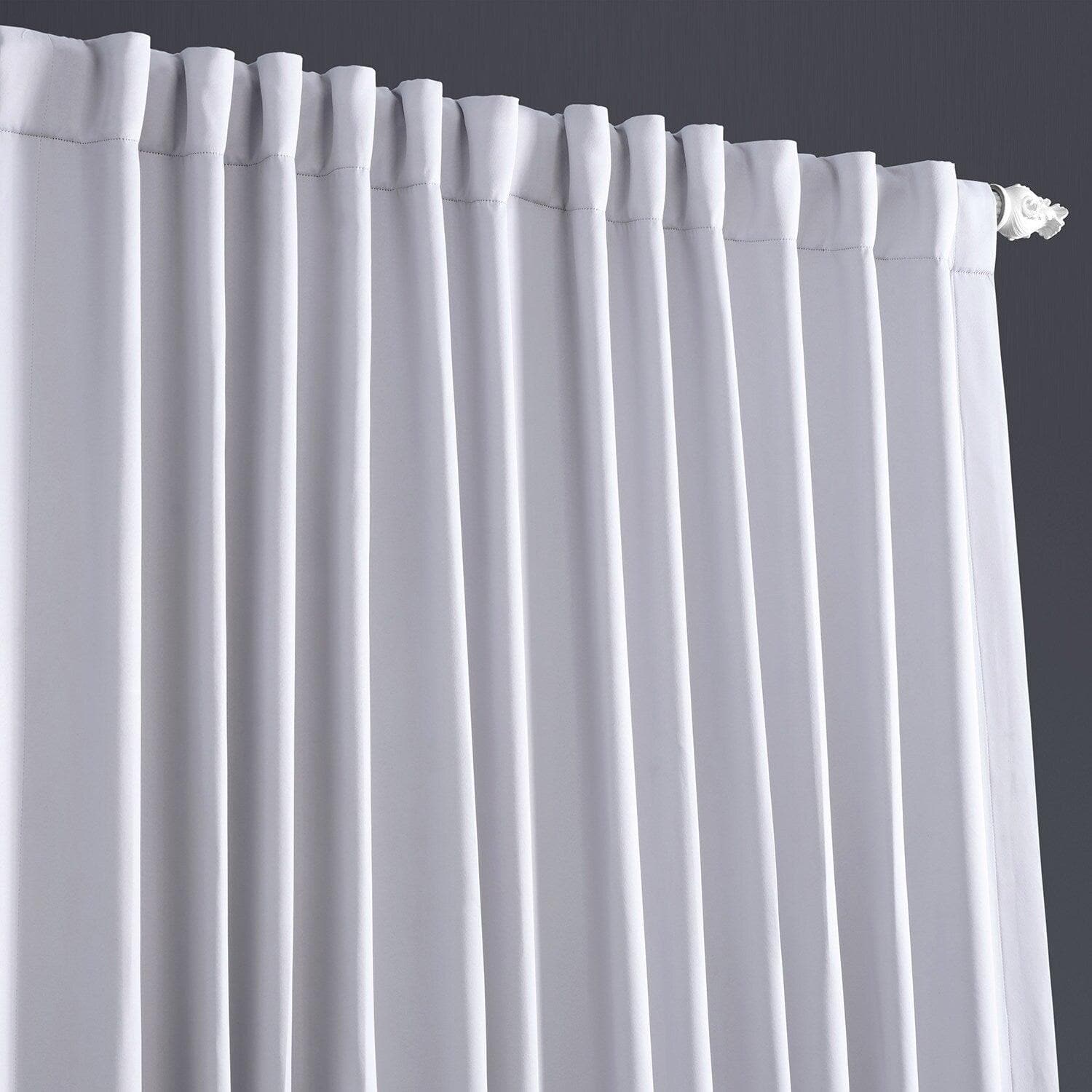 Fog Grey Extra Wide Room Darkening Curtain