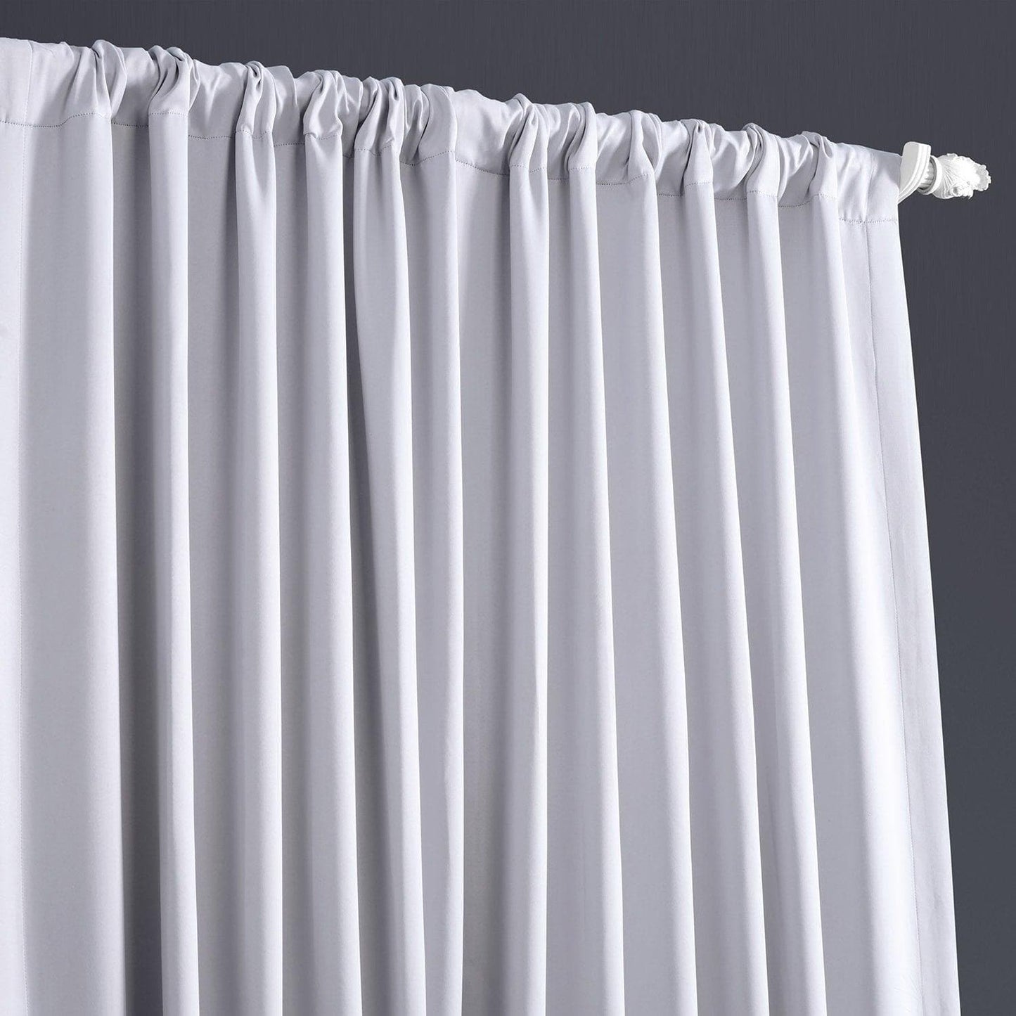 Fog Grey Extra Wide Room Darkening Curtain