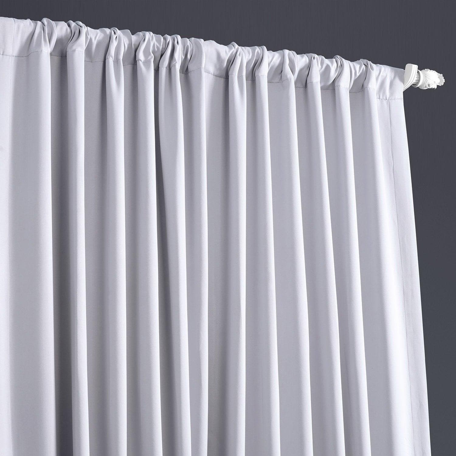 Fog Grey Extra Wide Room Darkening Curtain