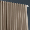 Classic Taupe Extra Wide Room Darkening Curtain