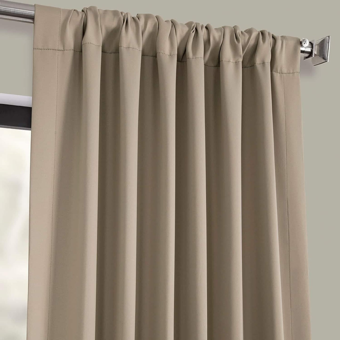 Classic Taupe Room Darkening Curtain