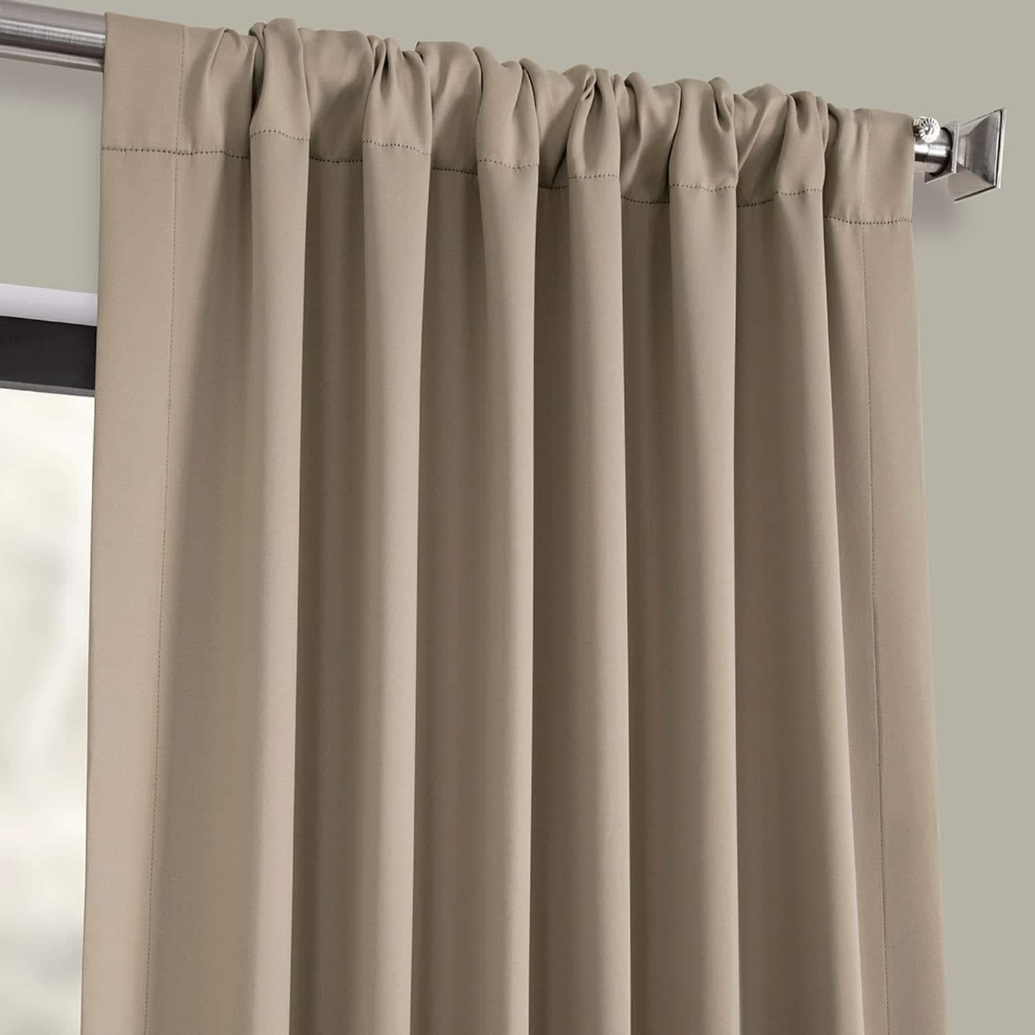Classic Taupe Room Darkening Curtain