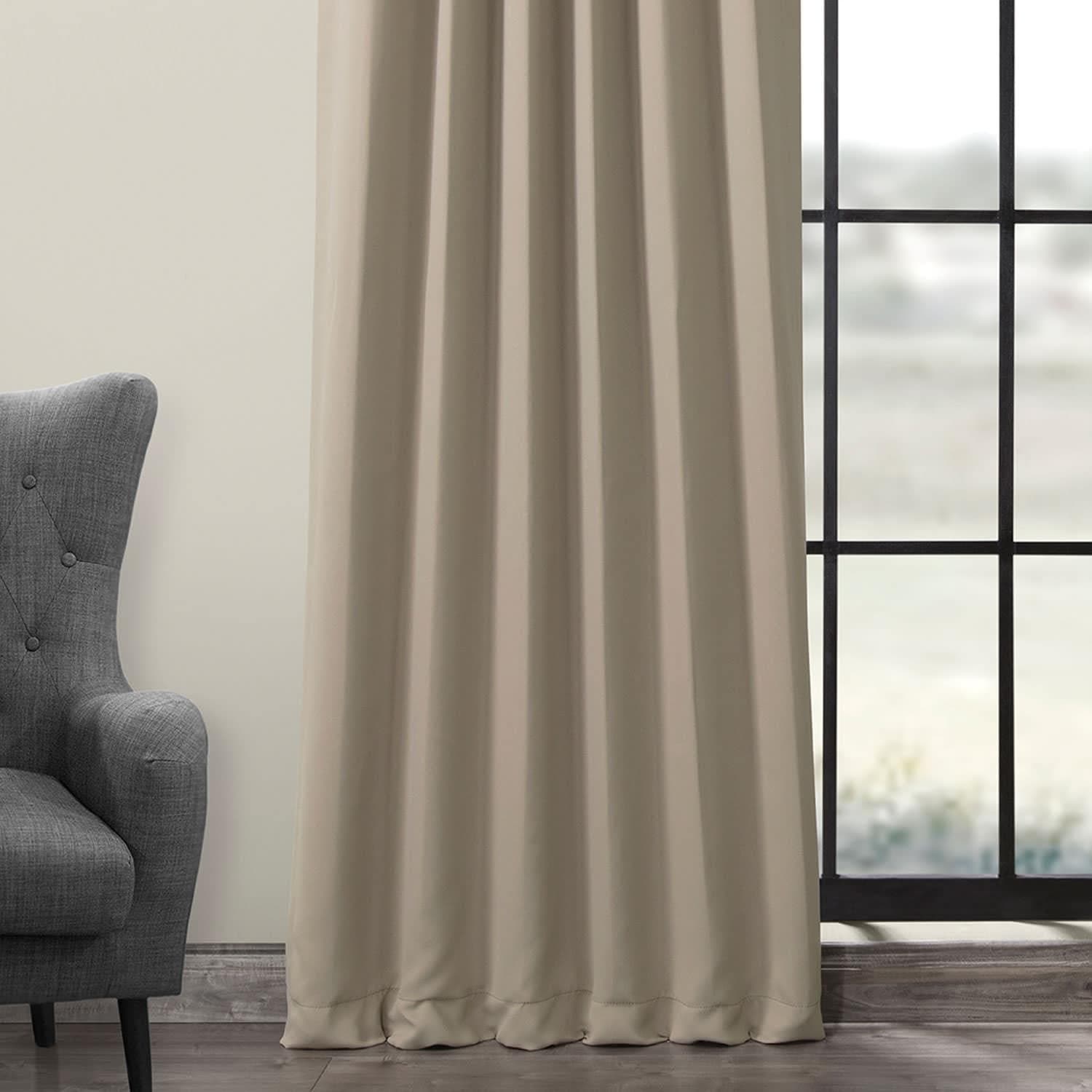 Classic Taupe Room Darkening Curtain