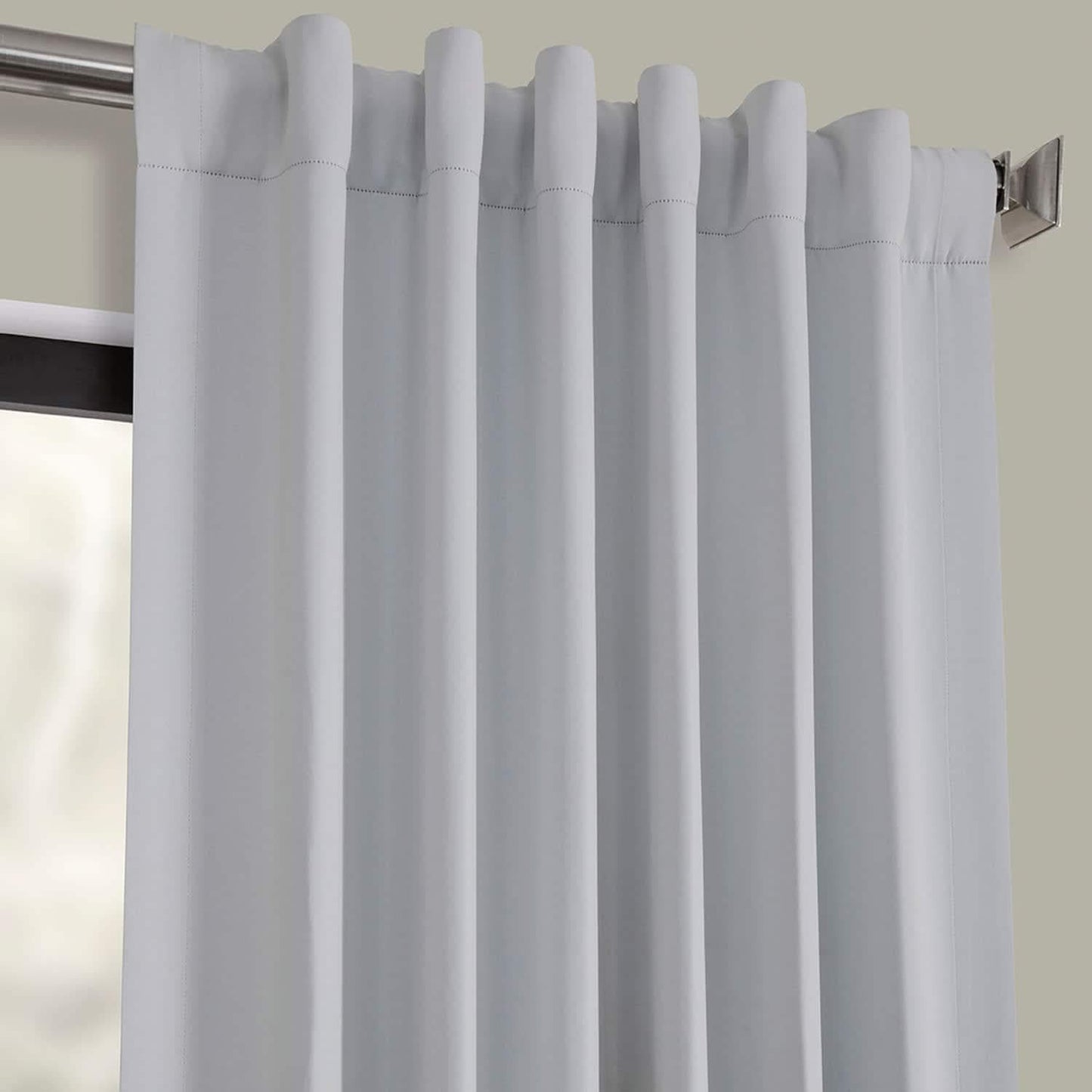 Arctic Grey Room Darkening Curtain