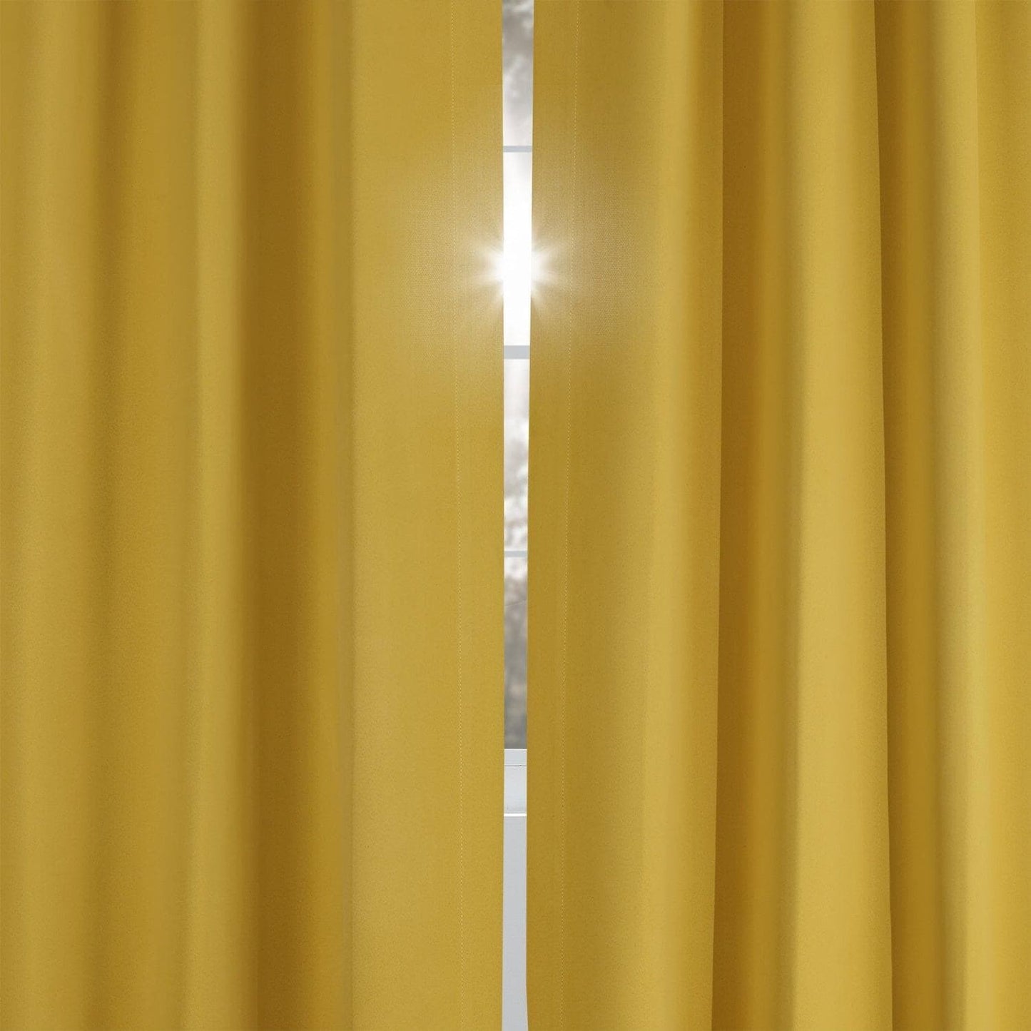 Solarium Yellow Room Darkening Curtain