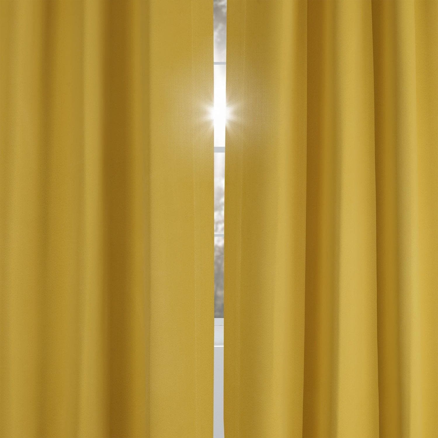 Solarium Yellow Room Darkening Curtain