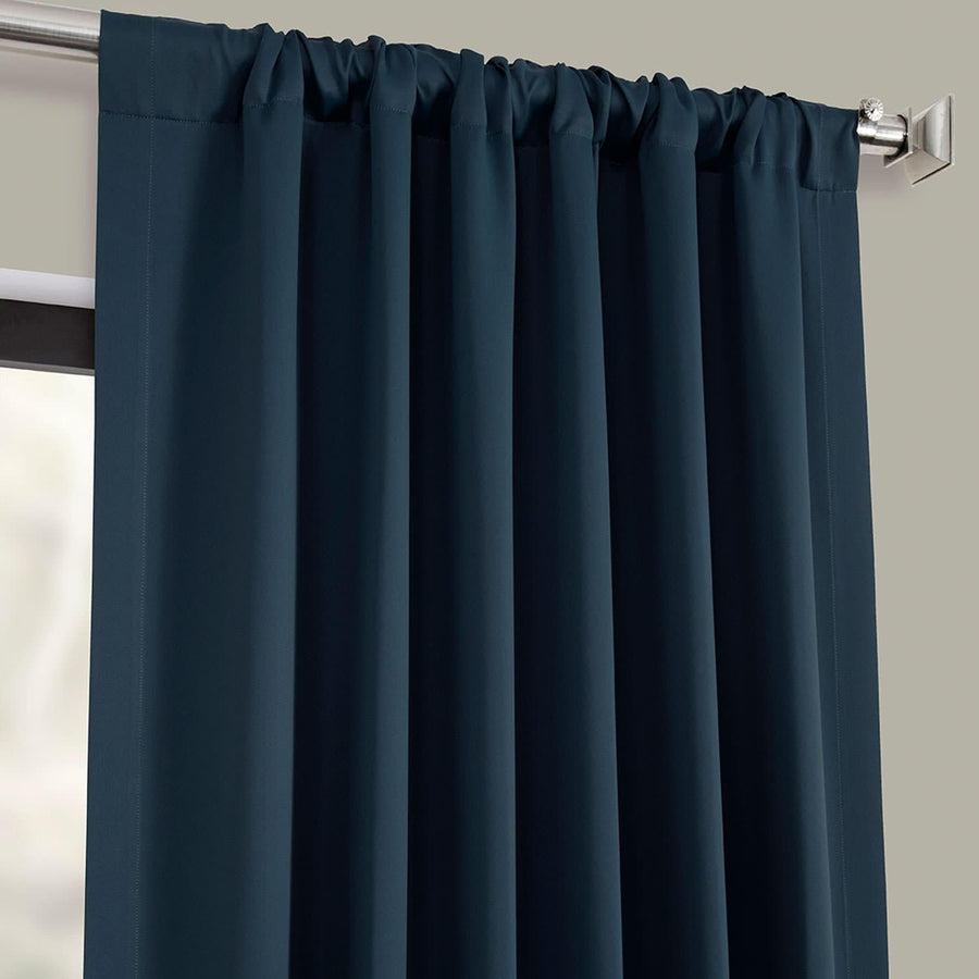 Royal Pine Teal Blue Room Darkening Curtain