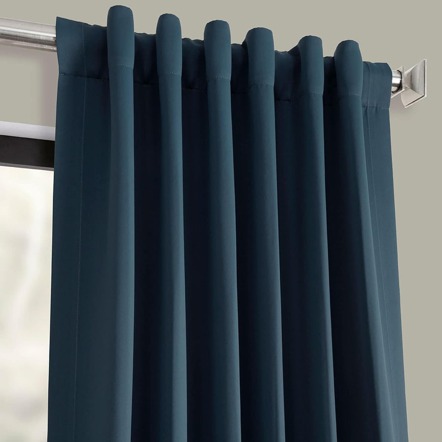 Royal Pine Teal Blue Room Darkening Curtain