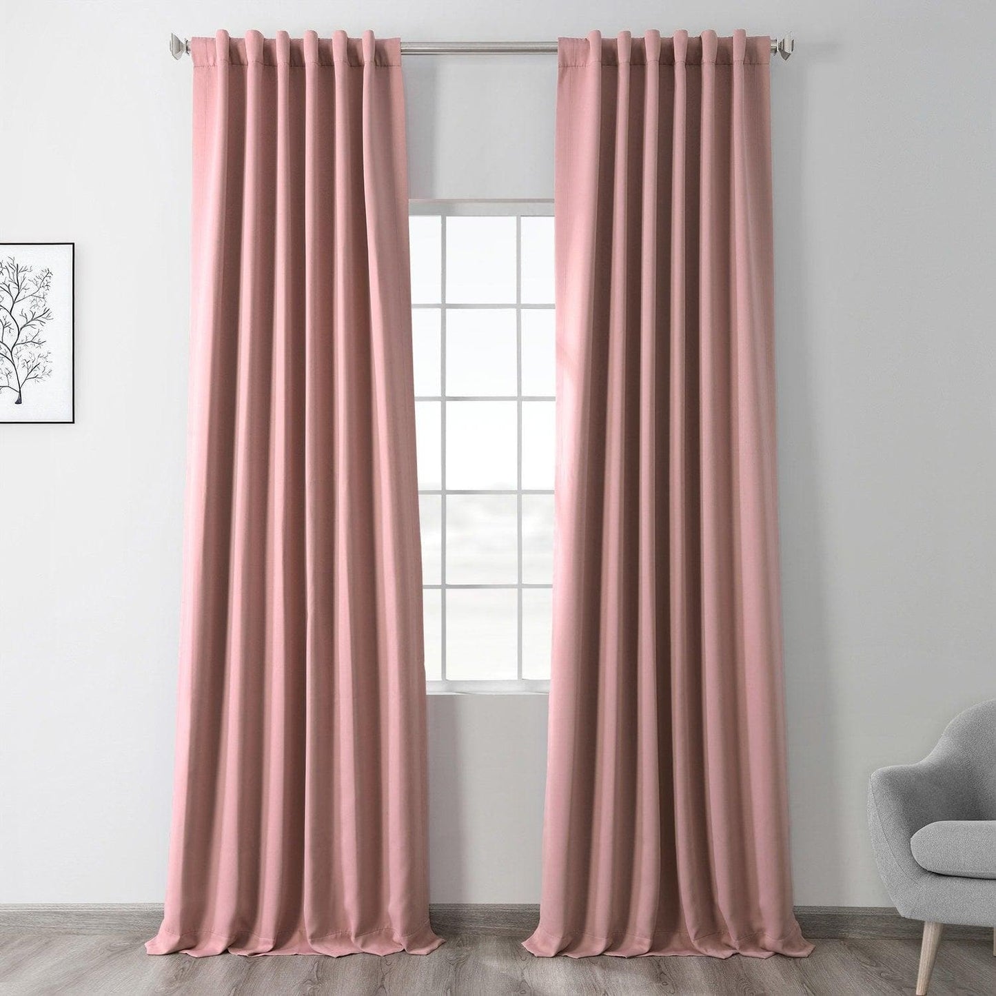 Fresco Blush Room Darkening Curtain