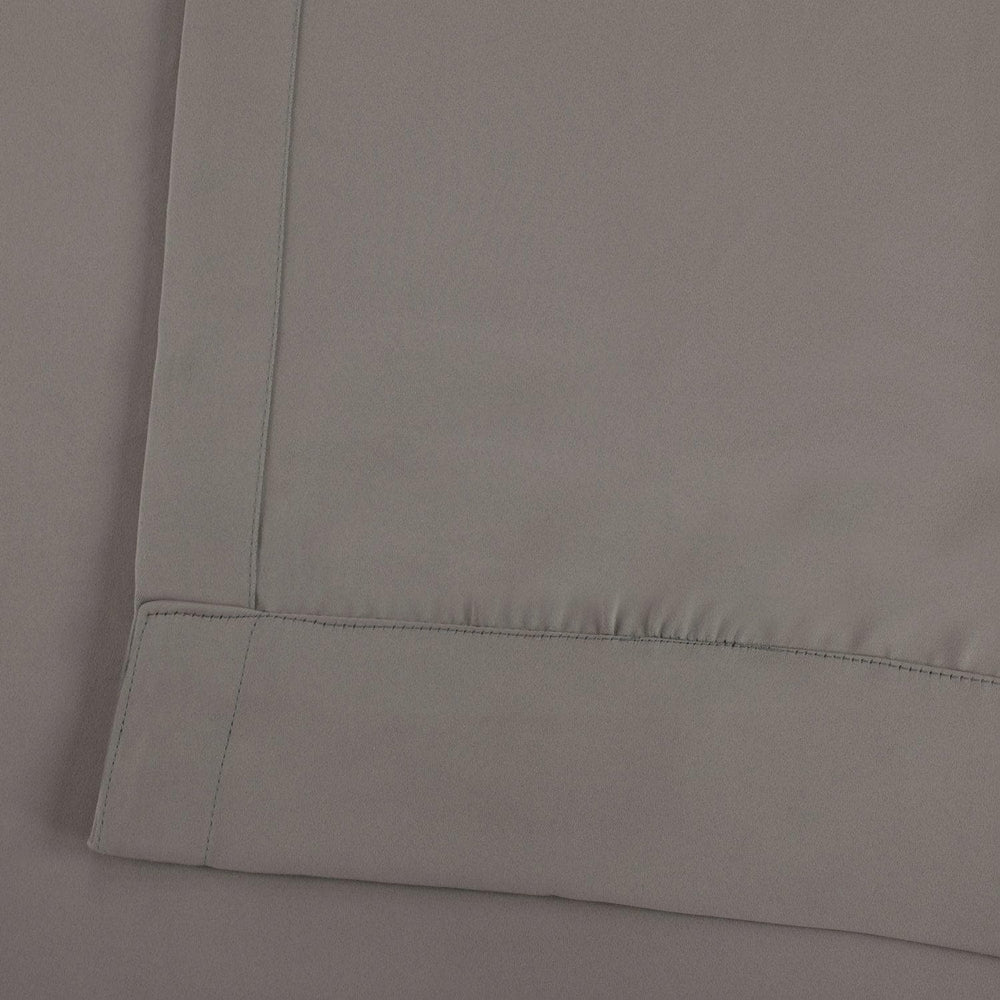 Neutral Grey Grommet Room Darkening Curtain