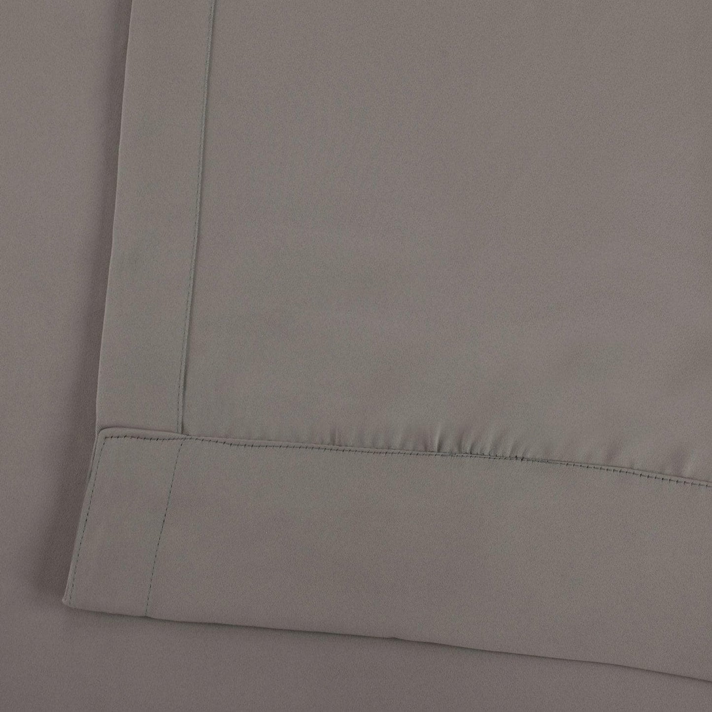 Neutral Grey Grommet Room Darkening Curtain