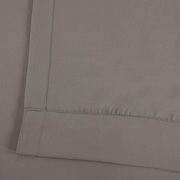Neutral Grey Grommet Room Darkening Curtain