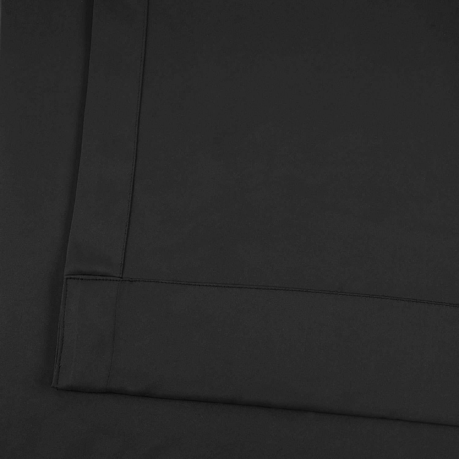 Jet Black Room Darkening Curtain