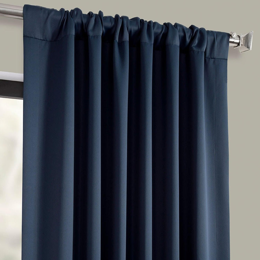 Navy Blue Room Darkening Curtain