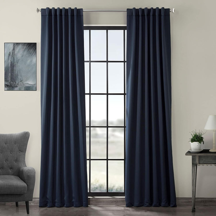 Navy Blue Room Darkening Curtain
