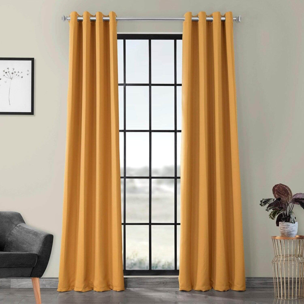 Marigold Grommet Room Darkening Curtain