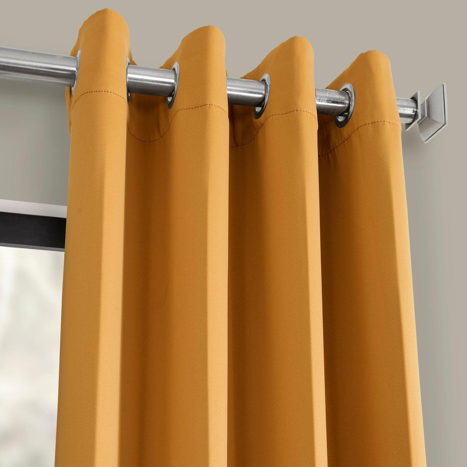 Marigold Grommet Room Darkening Curtain