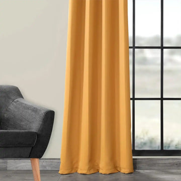 Marigold Grommet Room Darkening Curtain