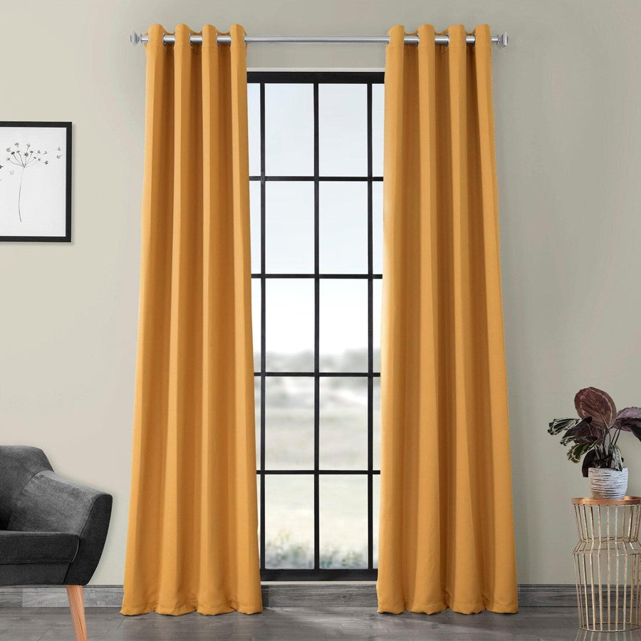 Marigold Grommet Room Darkening Curtain