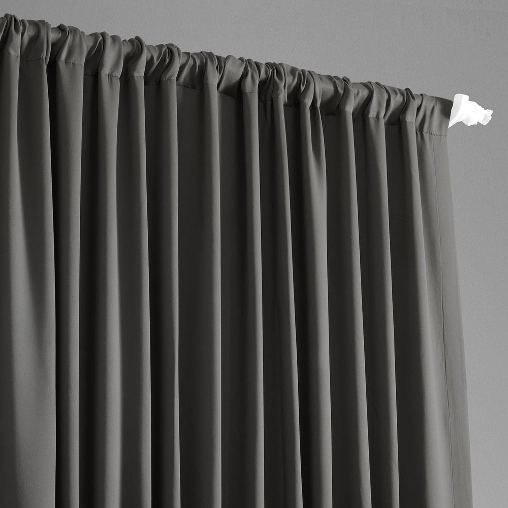 Anthracite Grey Extra Wide Room Darkening Curtain