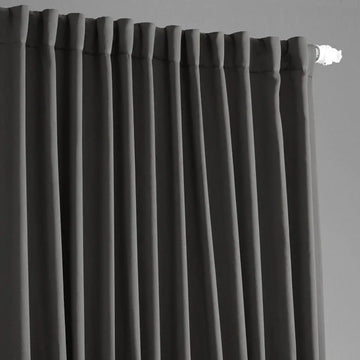 Anthracite Grey Extra Wide Room Darkening Curtain