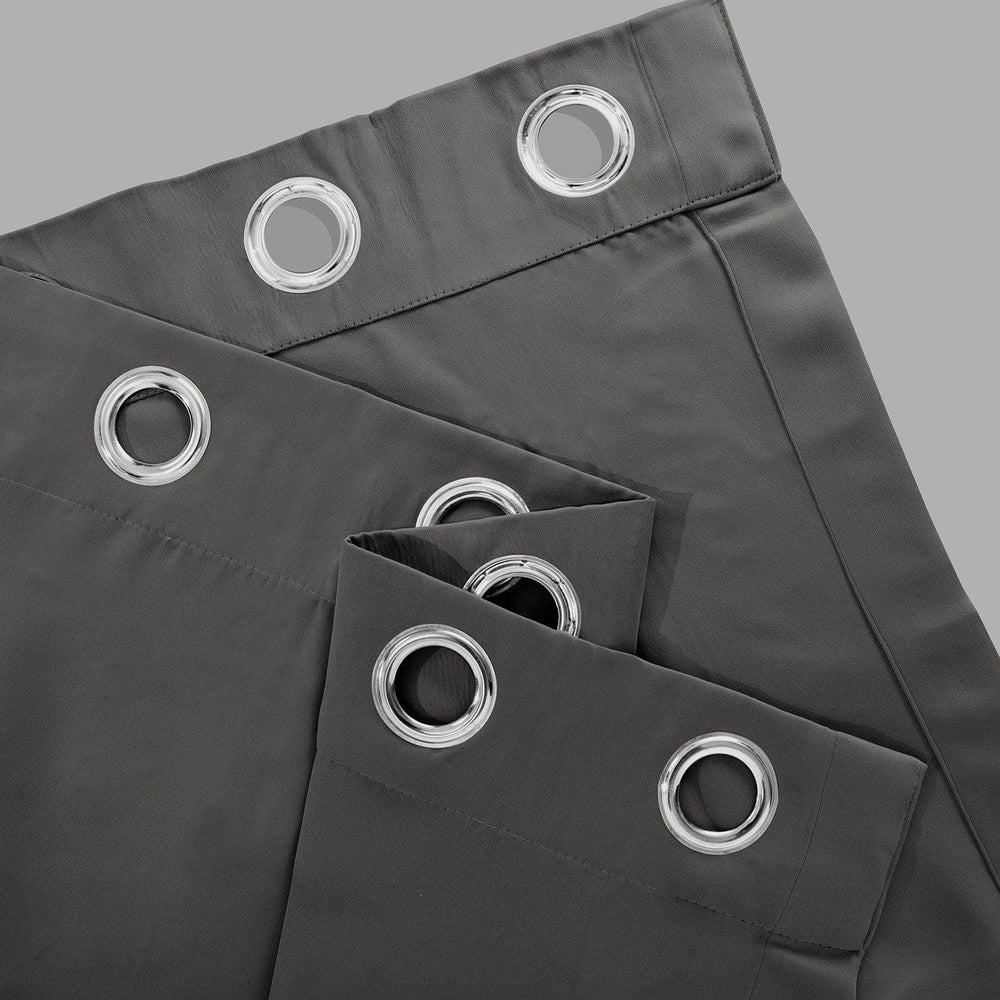 Anthracite Grey Extra Wide Grommet Room Darkening Curtain