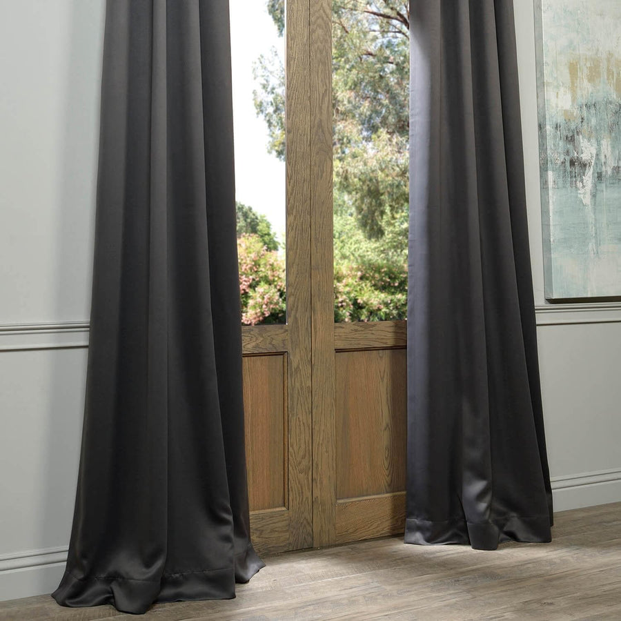 Anthracite Grey Grommet Room Darkening Curtain
