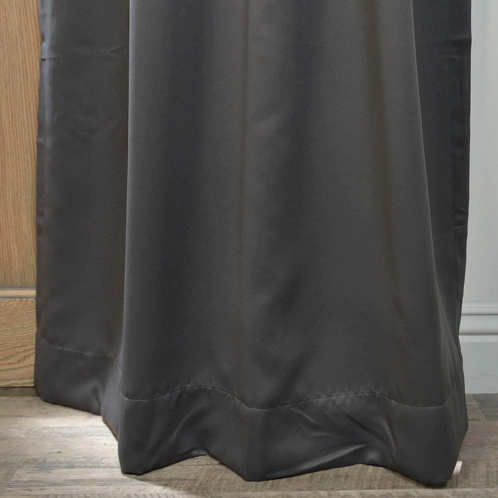 Anthracite Grey Grommet Room Darkening Curtain