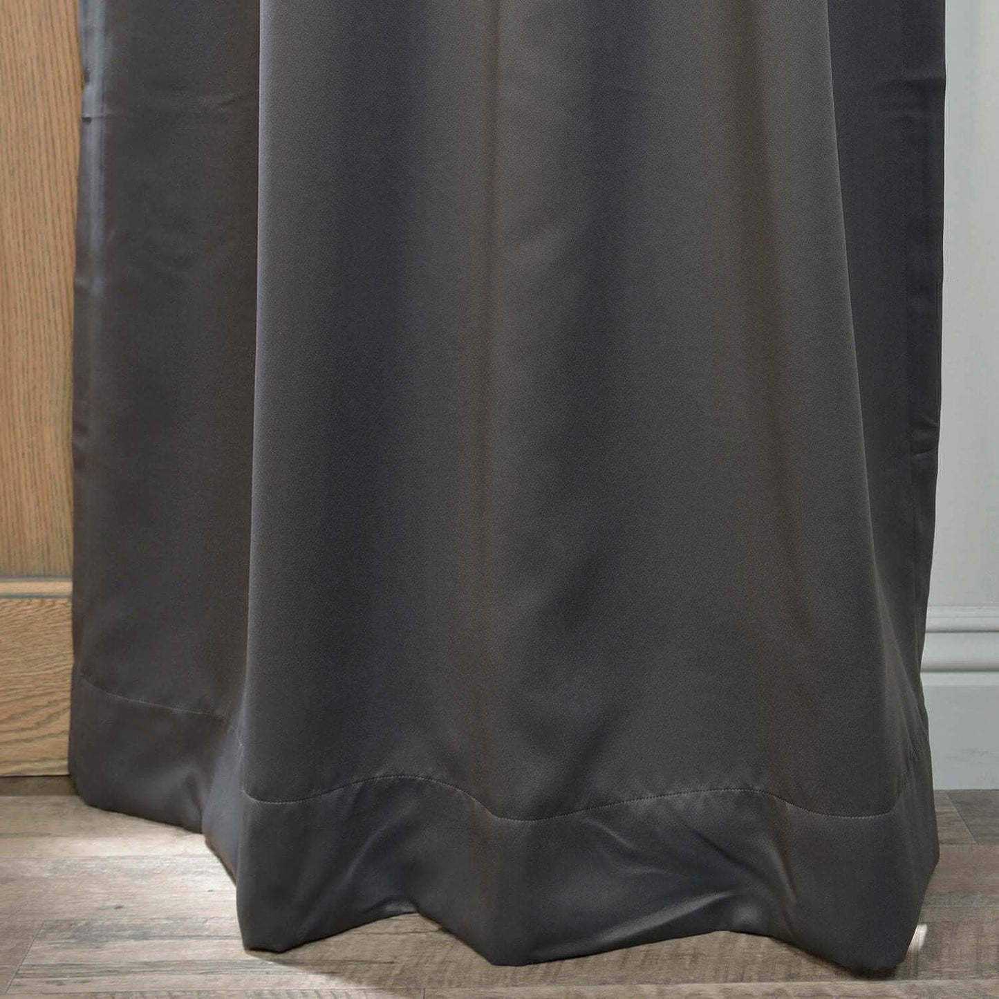 Anthracite Grey Grommet Room Darkening Curtain