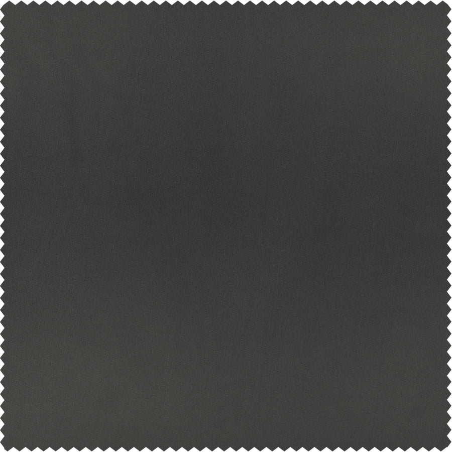 Anthracite Grey Solid Polyester Swatch - HalfPriceDrapes.com