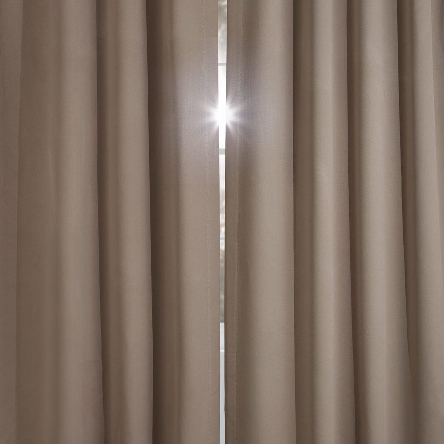 Formal Taupe Room Darkening Curtain