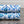 Rio Blue Floral Printed Faux Linen Swatch