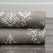Istanbul Taupe Damask Printed Faux Linen Swatch