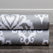 Cameo Grey Damask Printed Faux Linen Swatch
