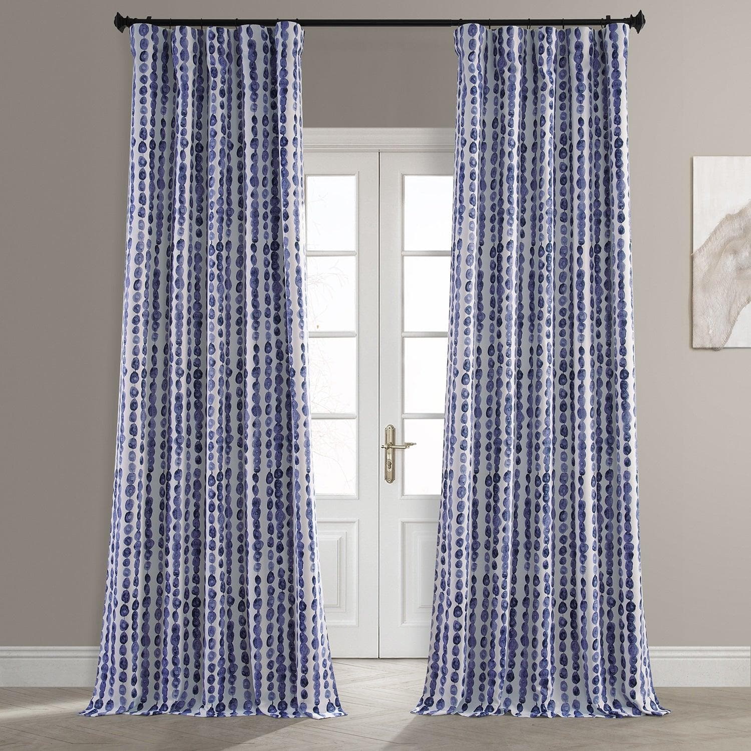 Gumdrop Blueberry Room Darkening Curtain - HalfPriceDrapes.com