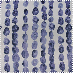 Gumdrop Blueberry Striped Room Darkening Curtain