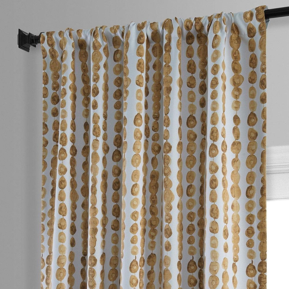 Gumdrop Honey Gold Room Darkening Curtain - HalfPriceDrapes.com