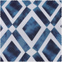 Piazza Blue Geometric Swatch