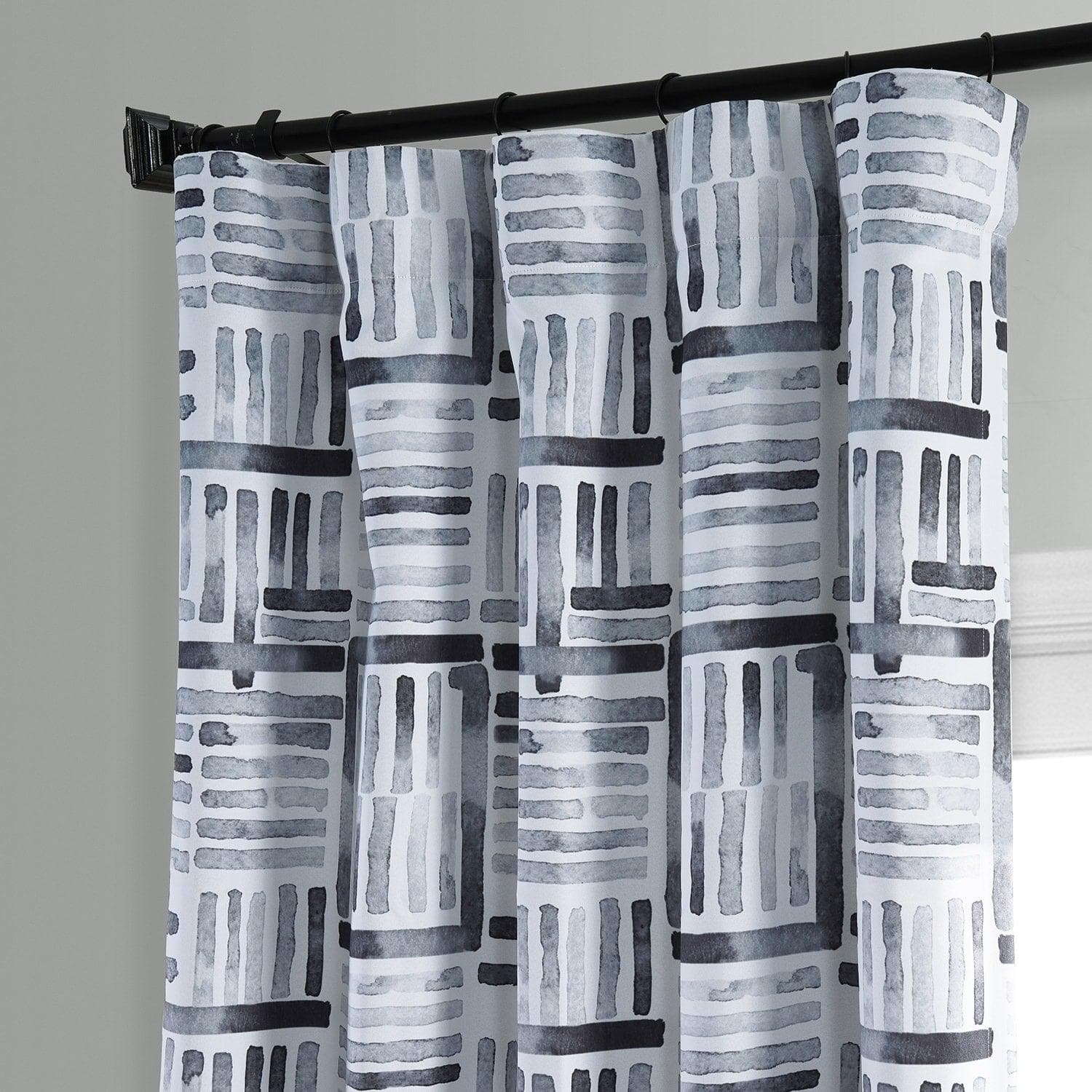 Hashtag Basic Black Room Darkening Curtain - HalfPriceDrapes.com