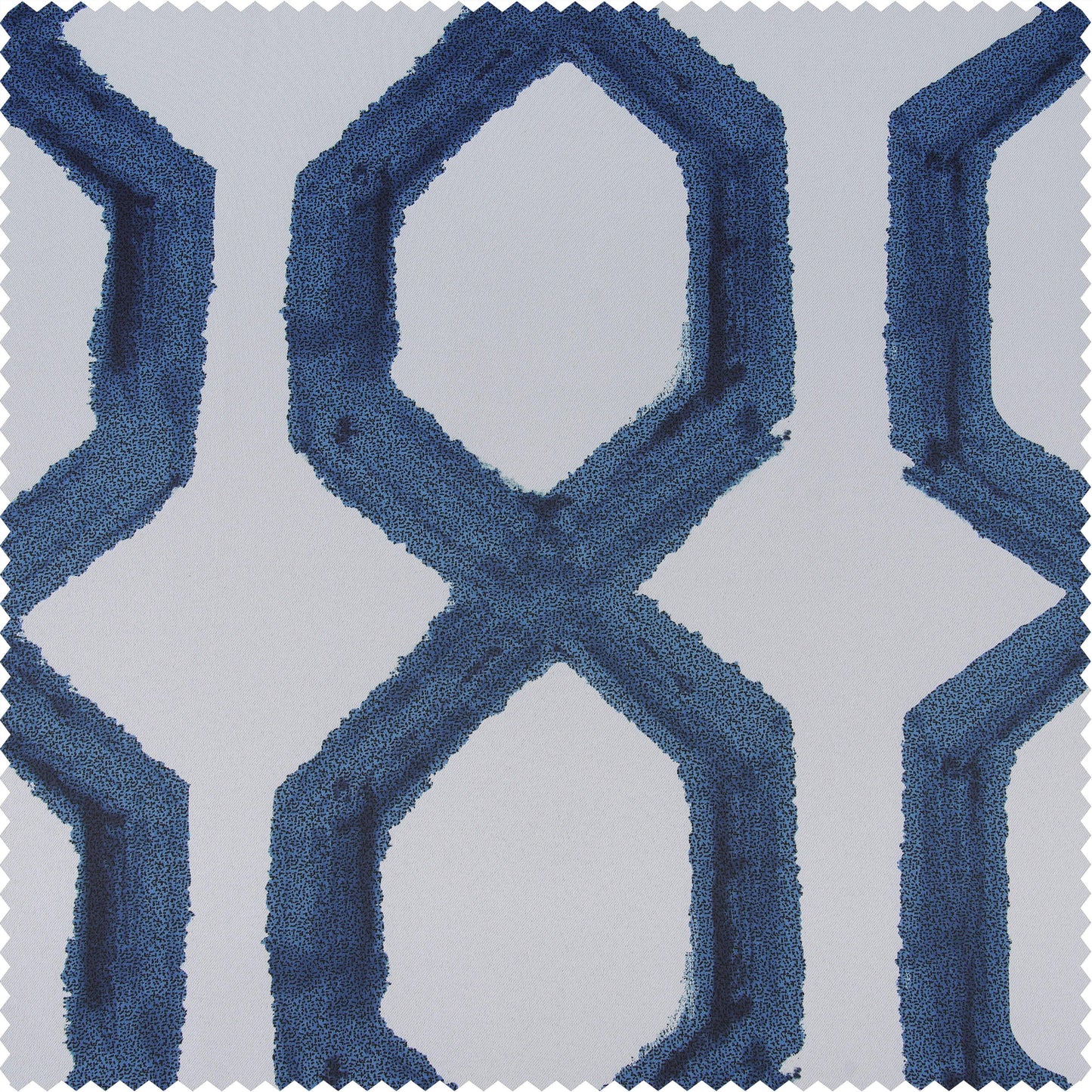 Rhombus Night Blue Swatch - HalfPriceDrapes.com