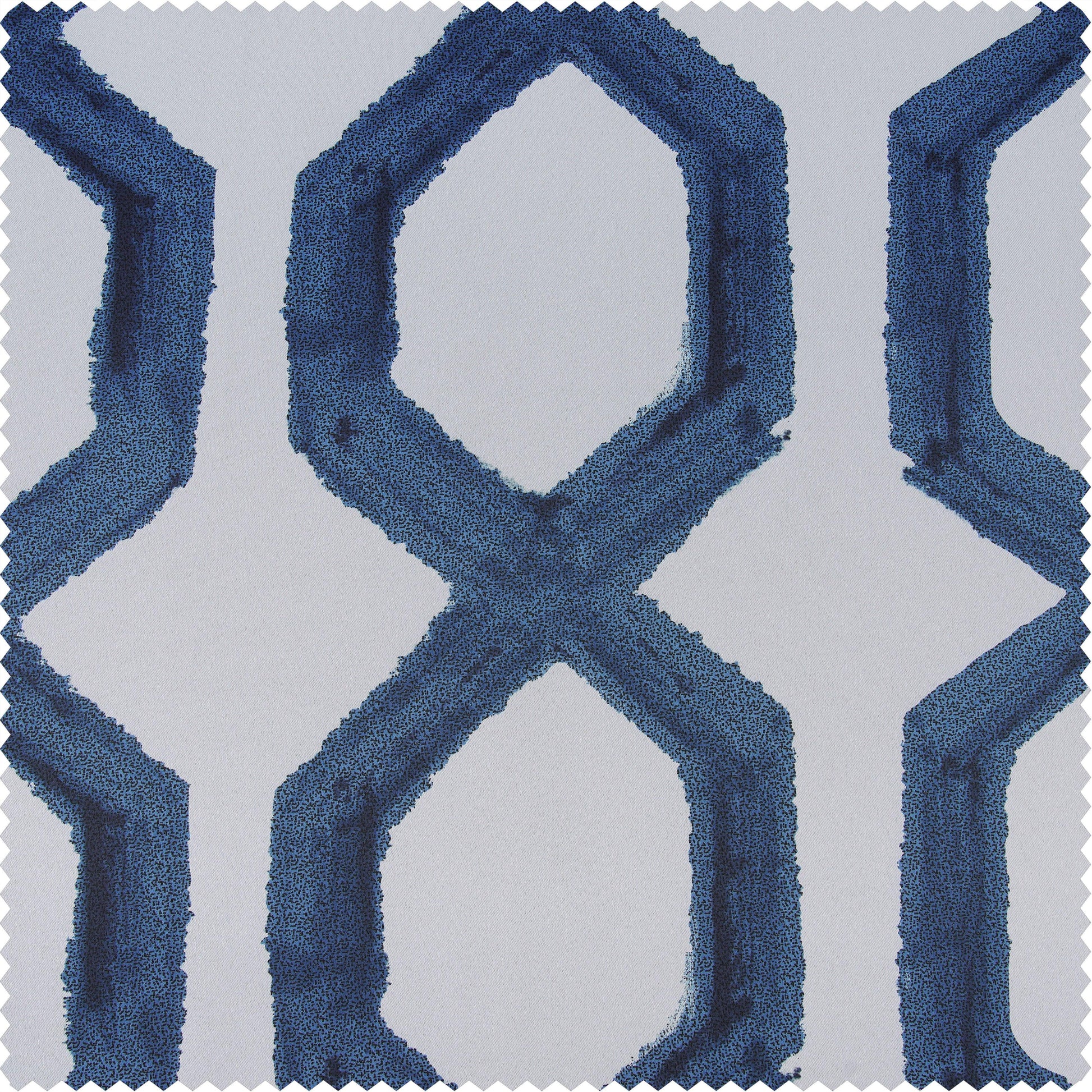 Rhombus Night Blue Swatch - HalfPriceDrapes.com